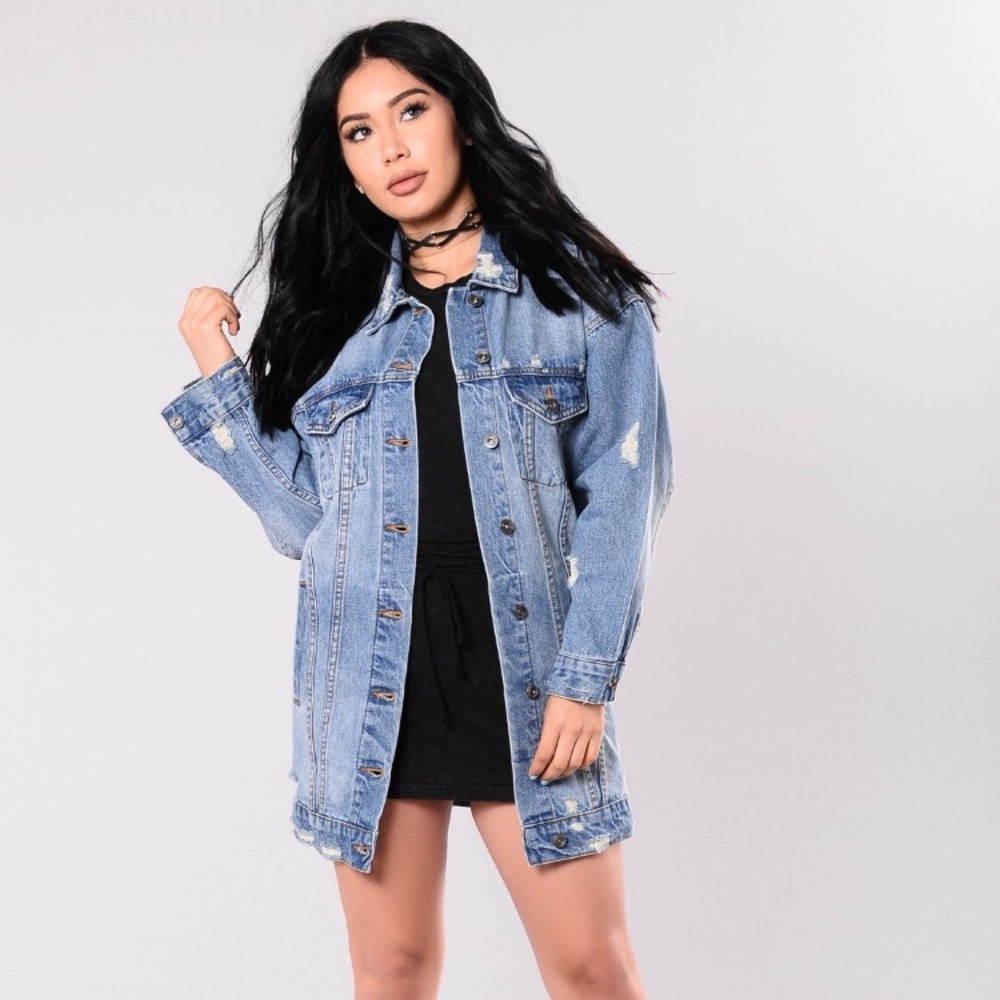 Distressed Denim Jacket